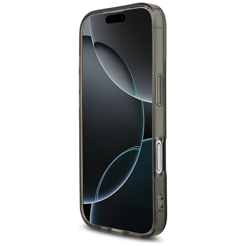 Etui AMG Double Layer Transparent Smocked MagSafe do iPhone 17 czarny